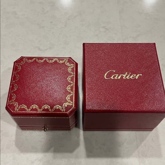 Cartier Red and Gold Ring Box - Picture 6 of 6